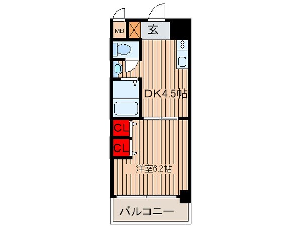 第１５関根マンションの物件間取画像